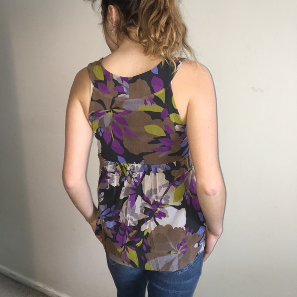 Anthropologie Weston Wear Mesh Floral Top - Picture 6 of 16